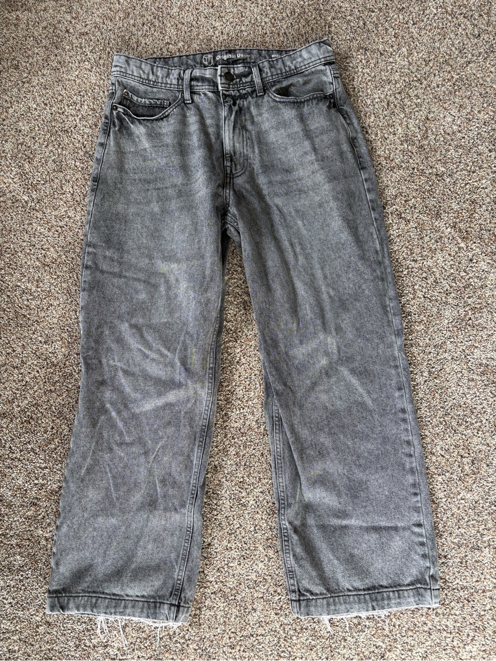 Men Baggy Fit Jeans - Original Use black/gray (30 x 30)